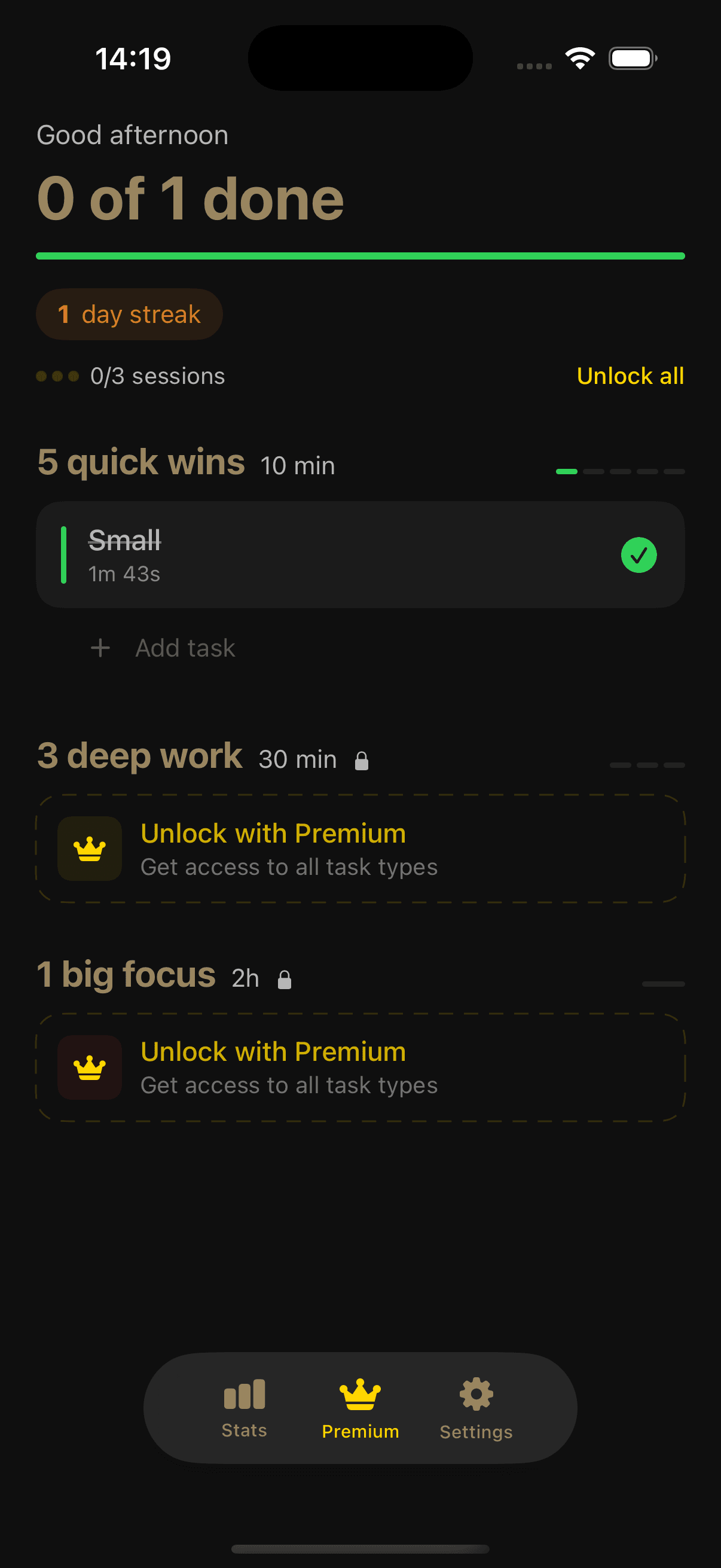 531 Focus daily plan